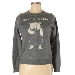 Mouth Valley have a tipple bear sweater, m